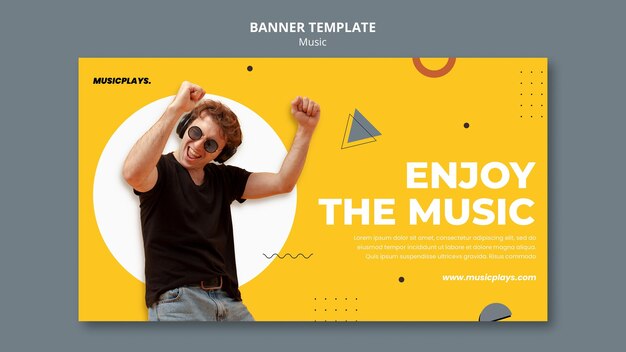 music for everyone banner template