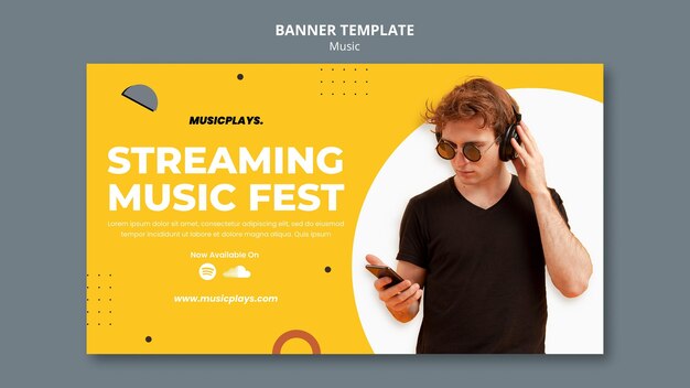 Music for everyone banner template