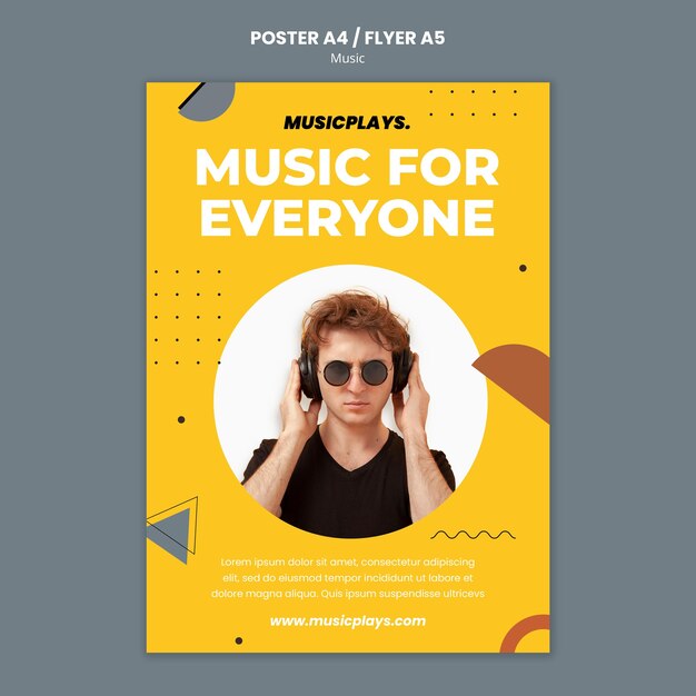 Music for everyone print template