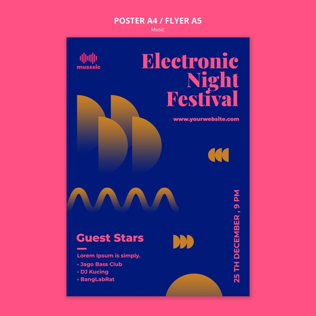 Music expo template poster