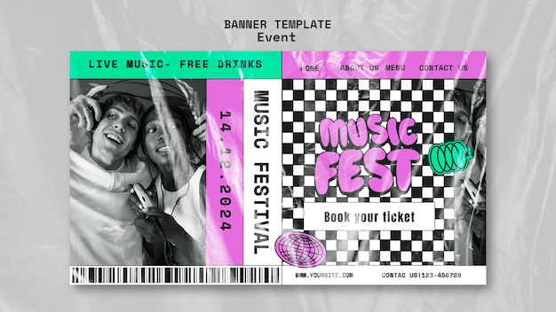 Music fest template design