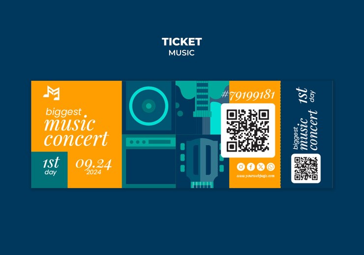 Free PSD music festival event template