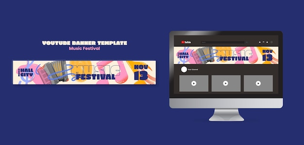 Music festival template design