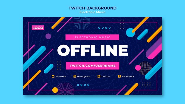 Music festival twitch background