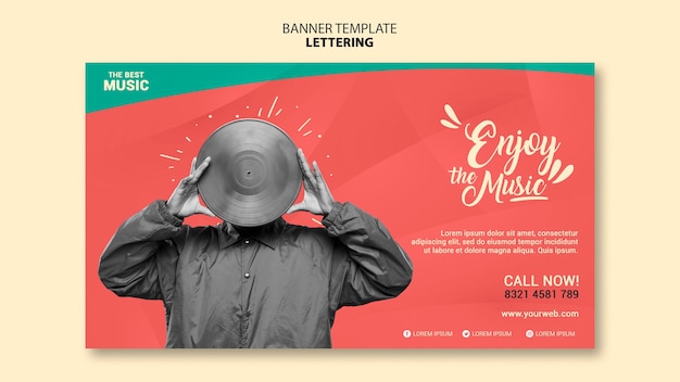 Find Your Rhythm with the Music Horizontal Banner Template