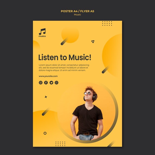 Music poster template