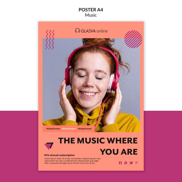 Music poster template