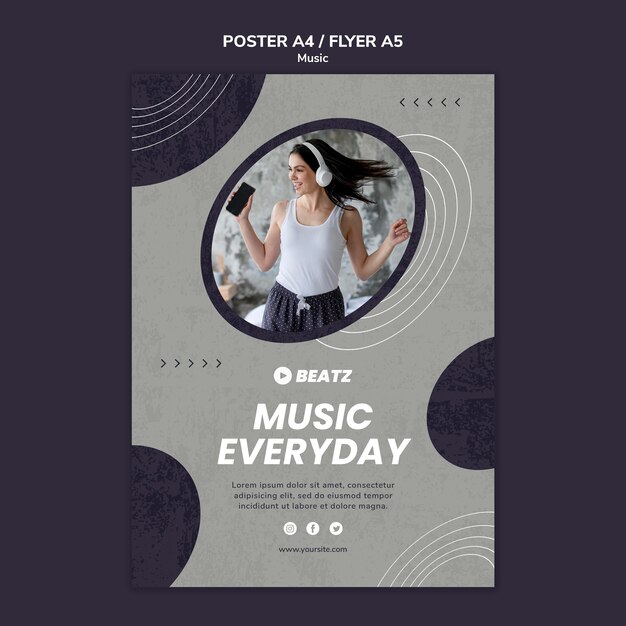 Music poster template