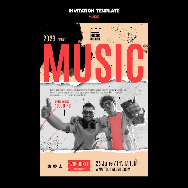 Music template design