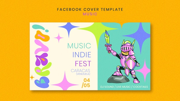 Free PSD music template design