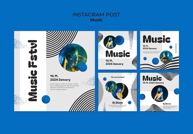 Music template design