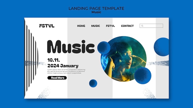 Music template design