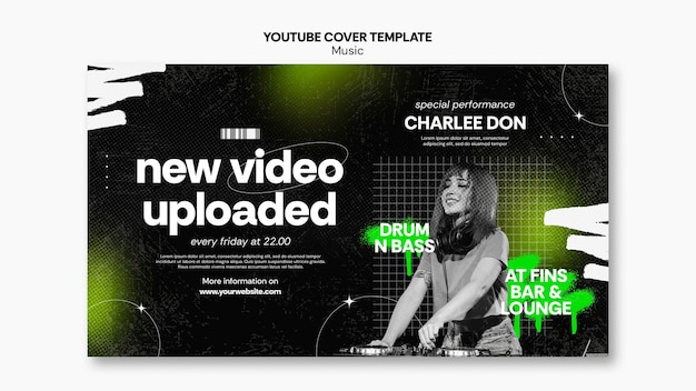 Free PSD music template design