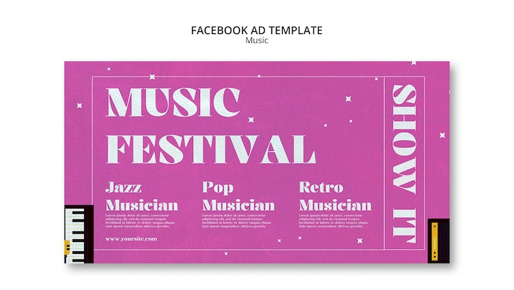Free PSD music template design