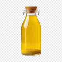 Free PSD mustard bottle isolated on transparent background