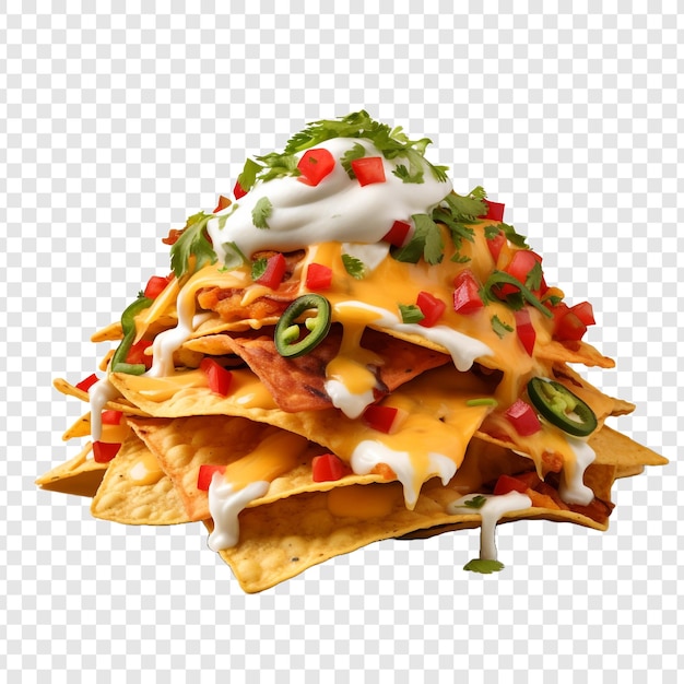 Free PSD nachos isolated on transparent background