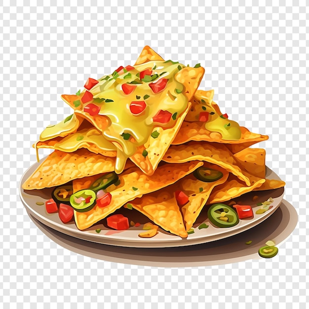 Free PSD nachos isolated on transparent background