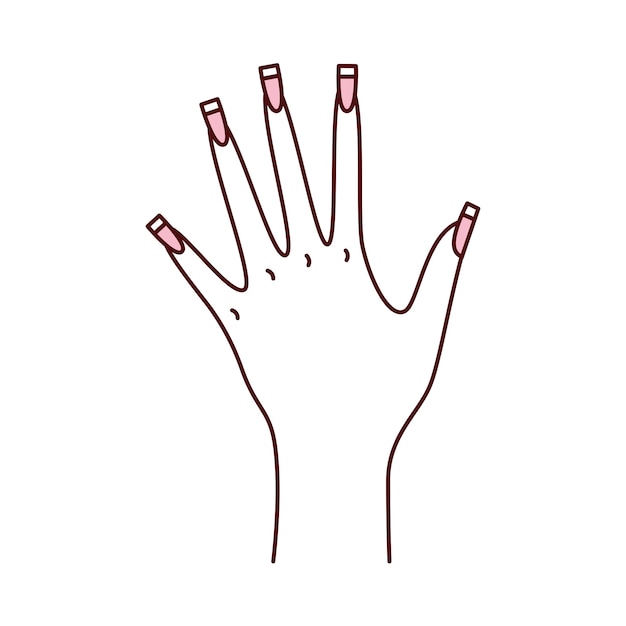 PSD gratuito illustrazione dello studio delle unghie