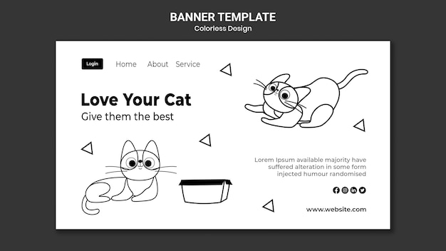 National cat day banner