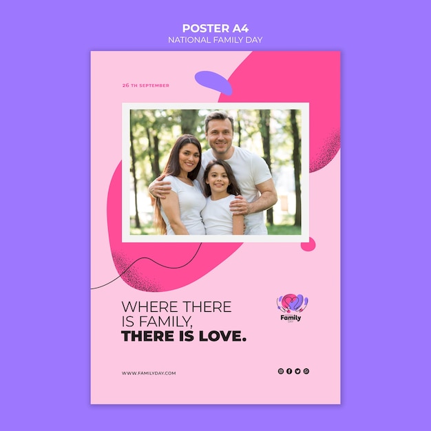 National family day poster theme