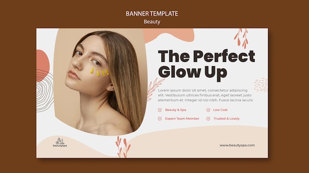 Natural and beauty banner template