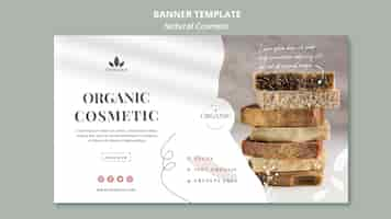 Free PSD natural cosmetics banner