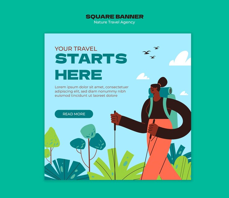 मुफ़्त PSD nature activity template