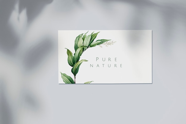 nature business card mockup