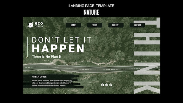 Free PSD nature concept web templates