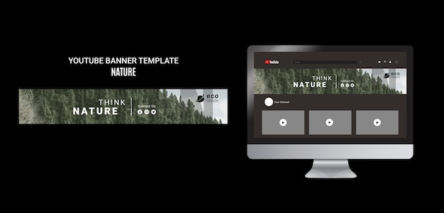 Nature concept youtube banner