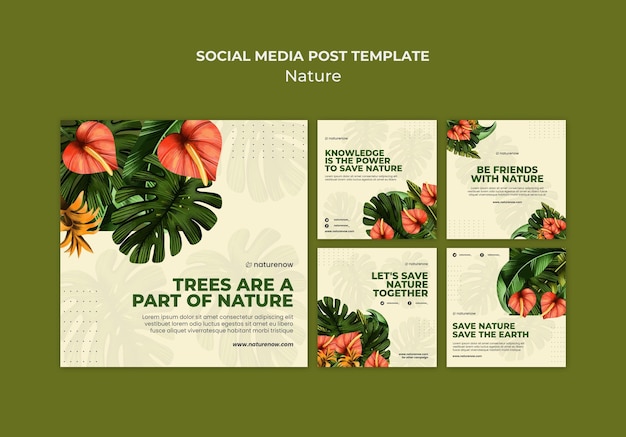 Nature conservation social media post