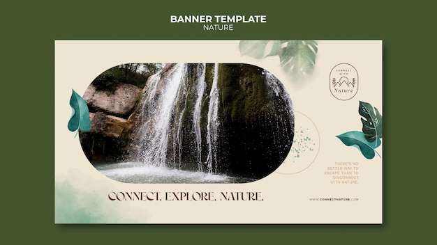 Nature design banner template