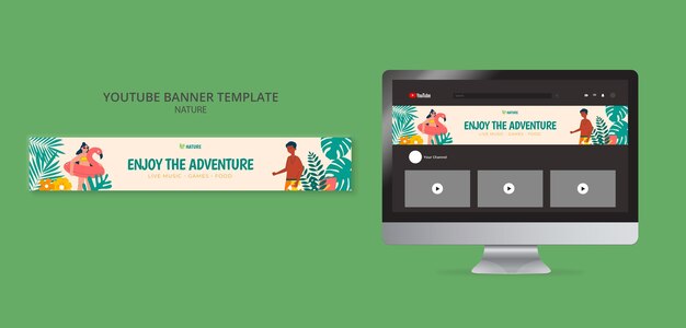 nature entertainment youtube banner template