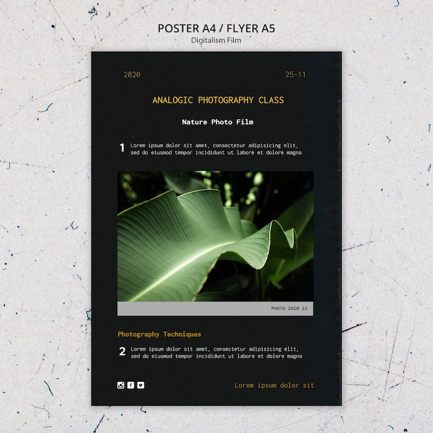 Free PSD Nature Photo Film Template Flyer – Download for PSD