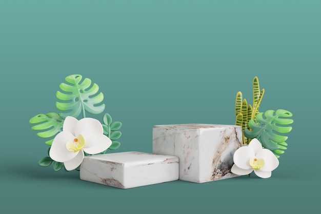 Free PSD nature sales podium background