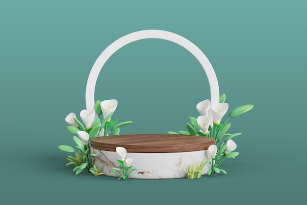 Nature sales podium background