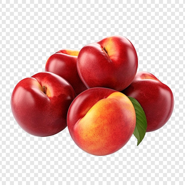 Free PSD nectarines isolated on transparent background