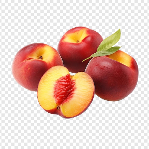 Free PSD nectarines isolated on transparent background