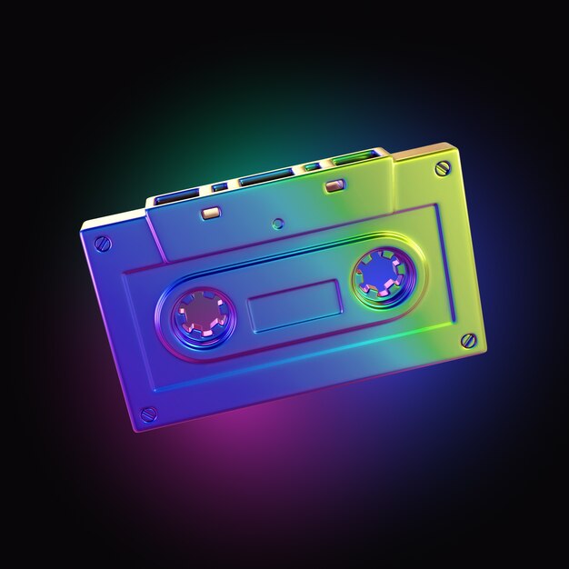 Neon tape icon design