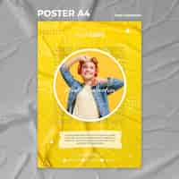 Free PSD new collection concept poster template