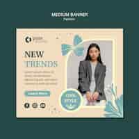 Free PSD new fashion collection template