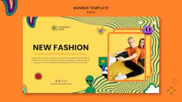 Free PSD new fashion event banner template