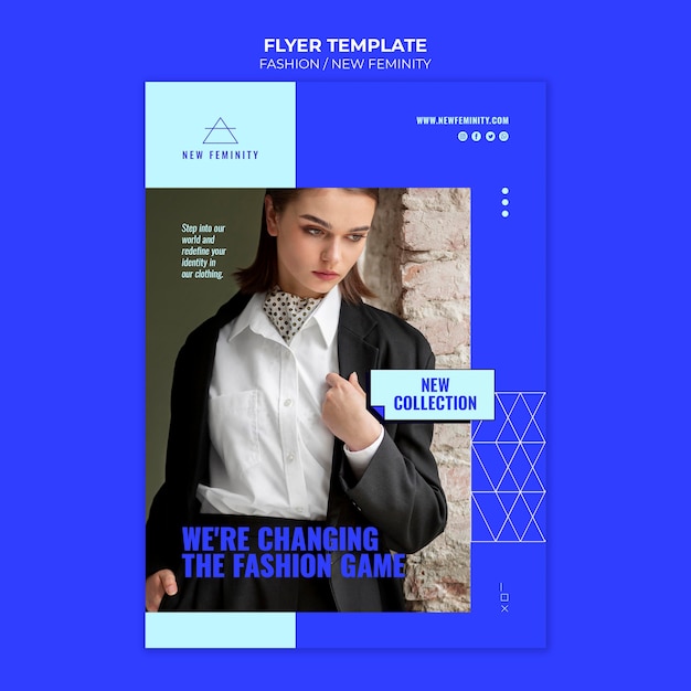 Feminine Fashion Print Template – Free PSD Download