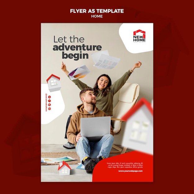 New home flyer template