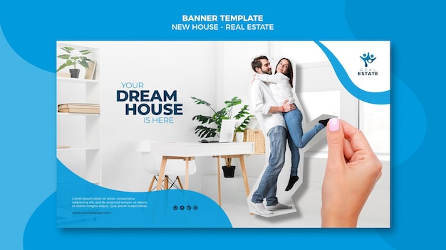 Free PSD new house real estate banner