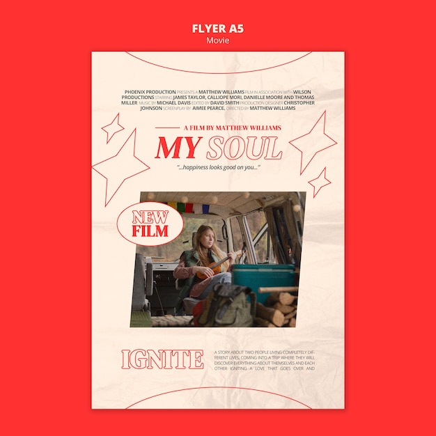 New movie flyer template