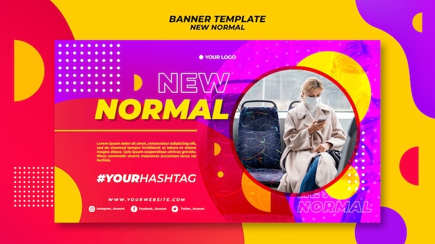 New normal banner template