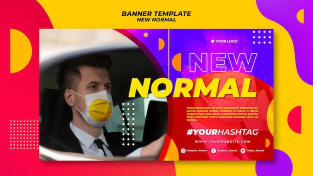 Free PSD new normal banner theme