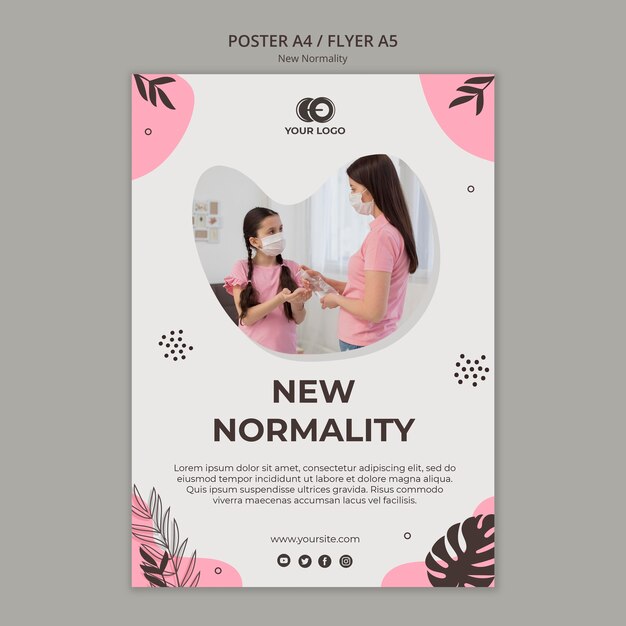 New normality flyer template