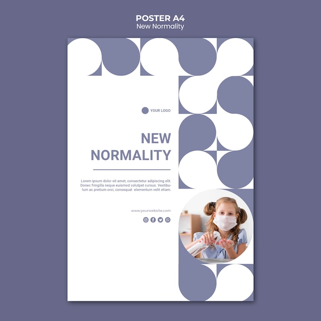 New Normality Poster Template with Photo